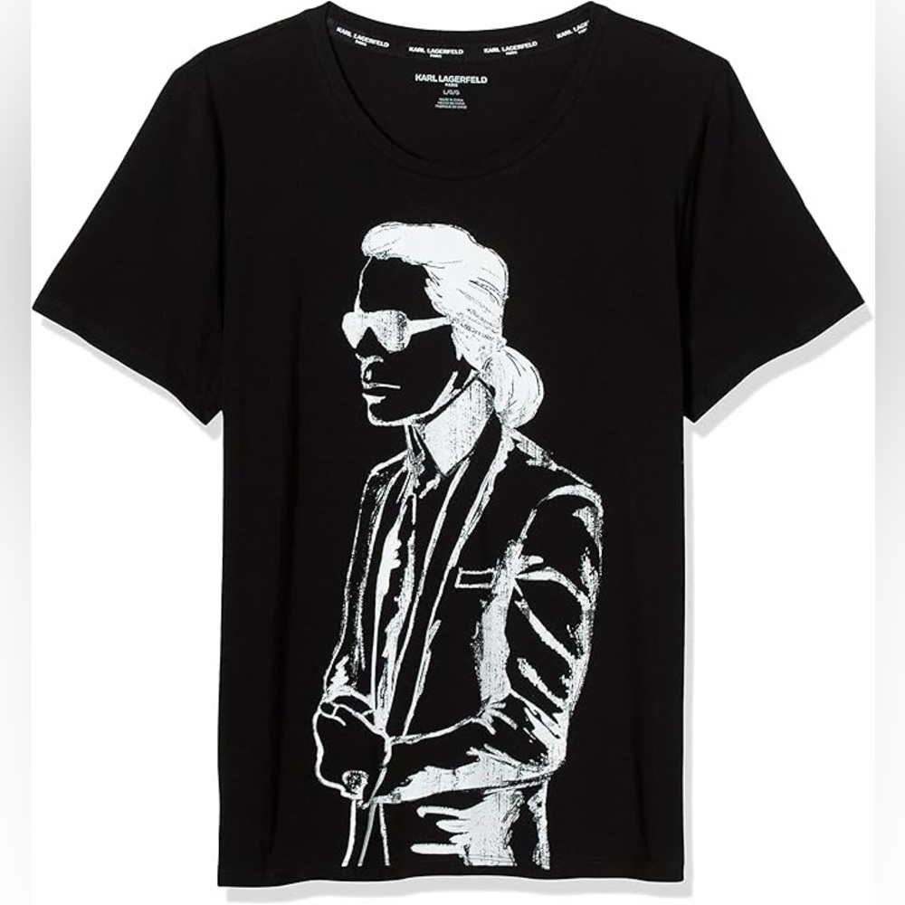 New Karl Lagerfeld Black Logo Tee - Picture 4 of 4